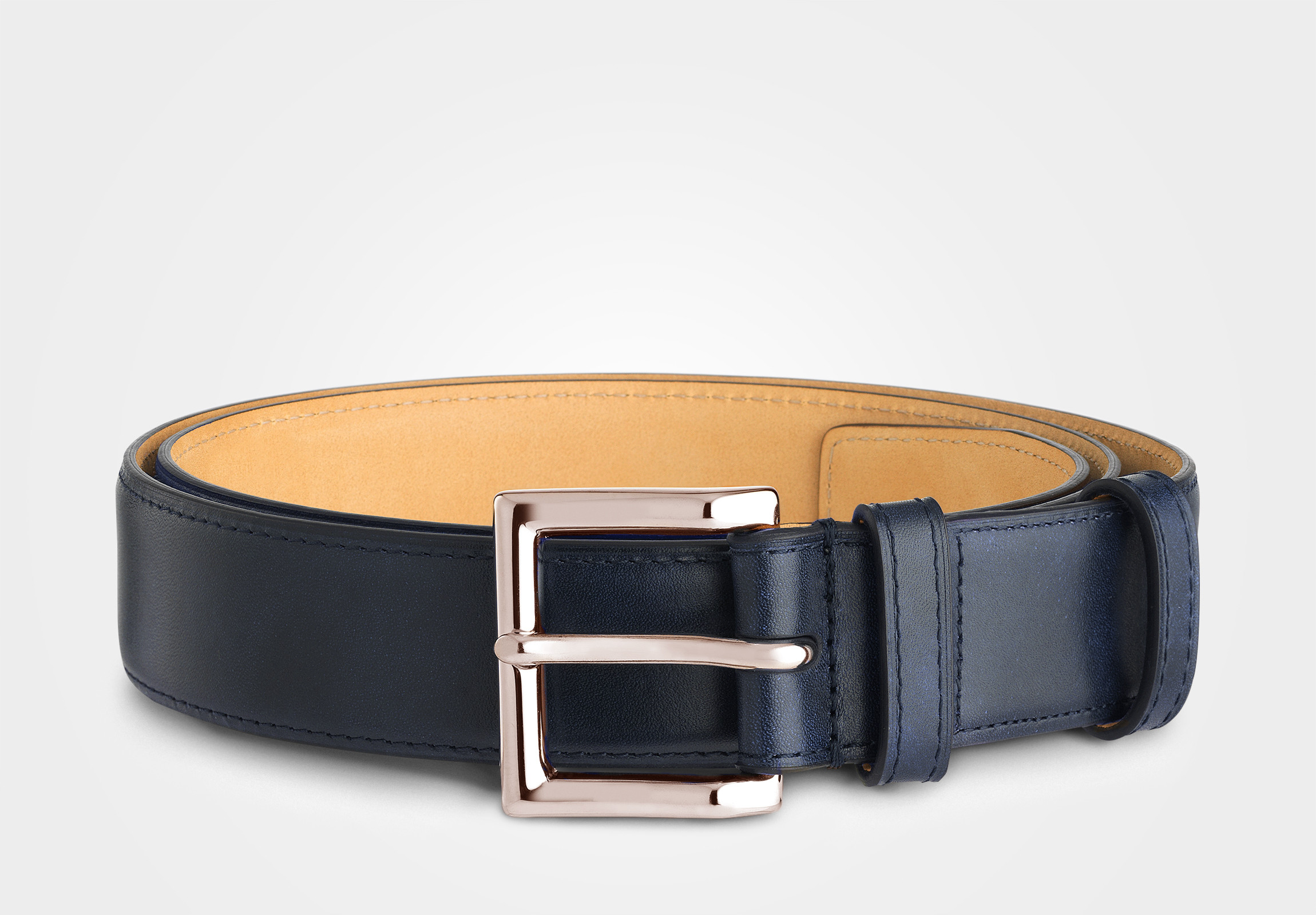 Black belt rose gold buckle on sale